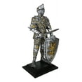 thumbnail image 5 of Medieval Swordsman Knight Of Lyon Figurine 8.5"H Suit of Armor Coat Of Arms Lion, 5 of 9