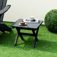 thumbnail image 4 of Gymax 2 Pieces Folding Adirondack Side Table Poolside Garden Patio Black, 4 of 10