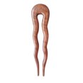 thumbnail image 1 of MaryCrafts Horquilla de madera de color ámbar Wayvy, horquilla para el pelo, accesorio para el pelo hecho a mano, 5.0 in, 1 of 5