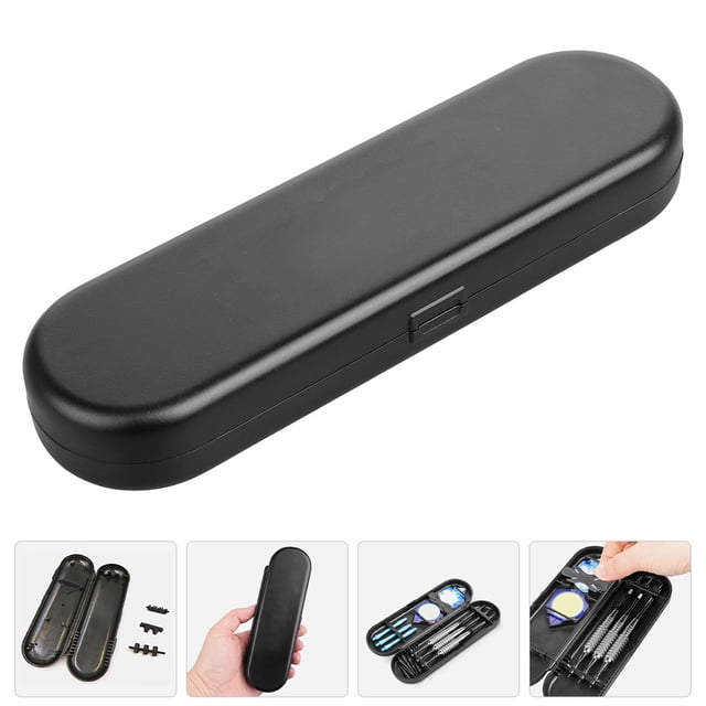 CTIRCHIU 2Pack Darts Storage Box Small Plastic Case Portable Organizer For Travel 15.5x5x2.1in