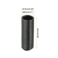 thumbnail image 2 of Uxcell 15Pcs Heat Shrink End Cap 8mm ID x 25mm L 2:1 Ratio Heat Shrink Tube Cap Black, 2 of 5