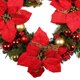thumbnail image 2 of Corona Navideña Plástico 40 CM para Puerta Delantera Fiesta Navidad (corona B) Roja, 2 of 9