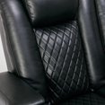 thumbnail image 4 of Home Theater Seating Seats, Game Movie Theater Chairs  Recliner Sofa with 7 Colors Ambient Lighting,  Black, 4 of 8