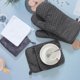 thumbnail image 2 of 2-Piece Set of High Temperature Insulation Pads and Insulation Gloves, Ovenproof Pot Cookware Utensils (Grey), 2 of 4