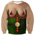 thumbnail image 1 of Feo suéter de Navidad camiseta para mujeres hombres impresión digital 3D cuello redondo sudaderas para regalo de Navidad fiesta, 1 of 5