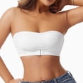 thumbnail image 5 of Umfun Women's Smooth Wirefree Strapless Tube Top - Underwire Free Bandeau with Side Panel Support, Comfortable Stretch Crop Top for All Day Wear, 5 of 9