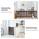 thumbnail image 5 of 24" Folding Wooden Freestanding Pet Gate Dog Gate W/360&deg; Hinge Espresso ShopWise Round, 5 of 6