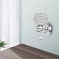 thumbnail image 4 of Aplique de pared moderno para interiores E26/E27, lámpara de pared LED, accesorios de iluminación para sala de estar Plata, 4 of 9