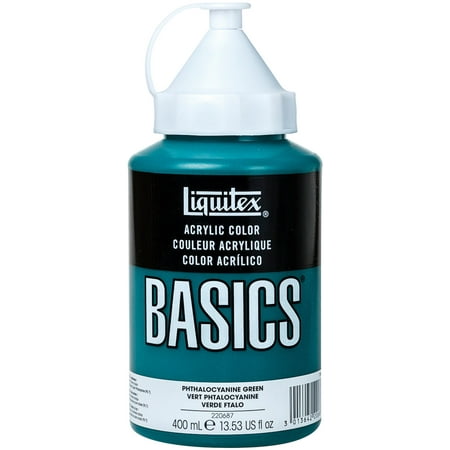 - Liquitex BASICS Acrylic Paint 13.5oz-Phthalocyanine Green