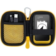 Hard Carrying Case Replacement for Garmin eTrex SE Handheld GPS Navigator by Aenllosi (Yellow Zipper)