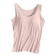 thumbnail image 1 of Camiseta sin mangas con tirantes y relleno en el pecho, sin aros, para yoga y deporte - Poliéster, diseño acanalado, adecuada para ocasiones deportivas informales., 1 of 3