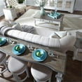 thumbnail image 6 of Bowery Hill 4 Piece Console Set in White and Gray (1-Console and 3-Stools), 6 of 9