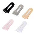 thumbnail image 3 of JUUNthy Womens Toe Socks, Comfort Breathable No Show Lightweight Non Slip Five Finger Socks Gray, 3 of 11