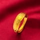 thumbnail image 4 of Anillo de latón chapado en oro con moneda europea brillante para hombres y mujeres Anillo de pareja chapado en oro portátil para pareja Joyería de oro y arena vietnamita, 4 of 5