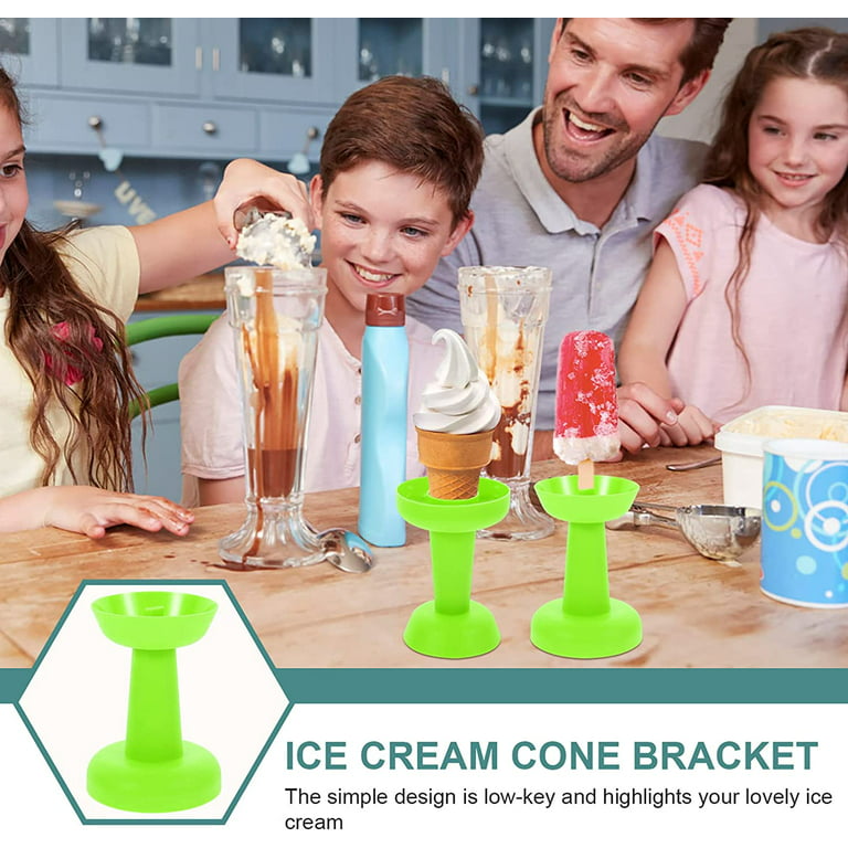 6pcs Ice Cream Cone Holder Plastic Drip Free Popsicle Holder Frozen Treats  Holder Sushi Hand Roll Stand