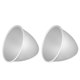 thumbnail image 2 of Moldes de pastel de 2pcs moldes de queso de aluminio moldes Herramientas para hornear Suministros de cocina (plata), 2 of 8