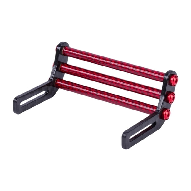 RC CAR BUMPER delantero 1/10 Reemplazos de ensamblaje resistente para el modelo de vehículos de automóvil Rojo