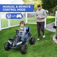 thumbnail image 4 of TOKTOO 24V 4WD Powered Ride on ATV Car for Big Kids, Ride on Toys for Boys Girls with 4 Wheels, 800W Powerful Motors, Remote Control, Shock Absorbers-Blue, 4 of 14