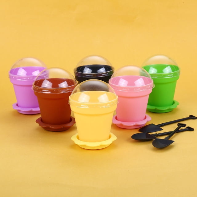 Material de polipropileno engrosado desechable para hacer tú mismo una planta en maceta para criar más carne, maceta para flores, taza para helado, mousse, taza de salvado de madera
