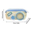 thumbnail image 2 of Cute Food Print Pencil Case, High Aesthetic Color Block Large Capacity Youngster Stationery Box, Unique Design Pouch for Campus Supplies, 2 of 4