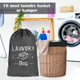 thumbnail image 2 of SHILIU-2 Pack Extra Large Travel Laundry Bag, 24" x 36" Durable Rip-Stop Dirty Clothes Shoulder Bag with Drawstring, Wash Me Heavy Duty Travel Laundry Bag, Large Hamper Liner, Machine Wash, 2 of 4