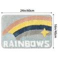thumbnail image 6 of REGALWOVEN Cute Colorful Bath Mat, Stylish Funny Bathroom Rug with Lovely Words, Fluffy Rug Machine Washable Multi-2 16" x 24", 6 of 6