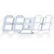 thumbnail image 1 of Reloj despertador LED 3D, reloj de pared de escritorio, pantalla de 9,7 pulgadas, 12/24 horas, con adaptador de corriente, luz nocturna blanca, brillo ajustable (sin control remoto C, 1 of 5