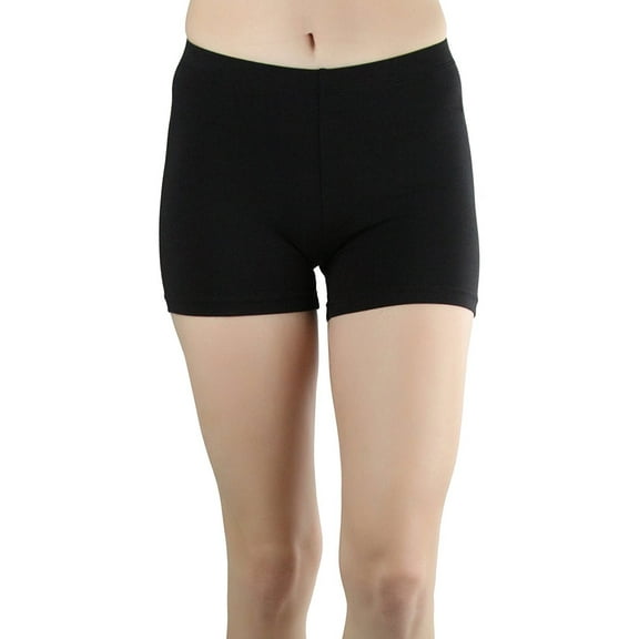 ToBeInStyle Women's Cotton-Spandex Blend 12" Outseam Shorts