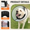 thumbnail image 4 of Dog Cone Collar Adjustable After Surgery, Comfortable Pet Recovery Collar & Cone for Large Medium Small Dogs, Elizabethan Dog Neck Collar Plastic Practical, 4 of 7