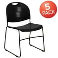 thumbnail image 2 of Flash Furniture Hercules Series Compact Stacking Chairs for Waiting Rooms, Set of 5, Black, 2 of 14