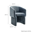thumbnail image 4 of Side Dining Chair Armchair, Blue, Fabric, Bar Pub Cafe Bistro Dining Kitchen Hospitality Restaurant, Modern Contemporary, HB37292, 4 of 10