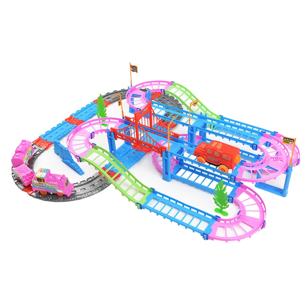 Electric Railcar Toy Set Assembly Toys Educational Toys Race Track and