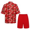 thumbnail image 2 of iiniim Garçons Coton Uniforme Tang Brodé Dragon Traditionnel Chinois Kung-Fu Tang Arts Martiaux Ensembles Rouge-F 140, 2 of 6