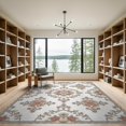 thumbnail image 2 of ODIKA Beige Ornate Botanical Motif Featuring Repeating Rugsbeige for Master Suite, California King, Under Bed, Foldable Easy Care, 2 of 7