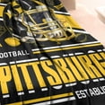 thumbnail image 3 of Pittsburgh Football Fans Flannel Blanket Gifts for Men Women Football Team Lovers Throw Blanket 60''''x50'''', 3 of 6