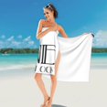 thumbnail image 3 of Oh, mira, es la hora del vino, toalla de playa divertida para amantes del vino, toallas de baño de microfibra, manta de playa suave para desfiles, natación, yoga, mujeres y hombres, 3 of 5