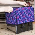 thumbnail image 7 of Pofeuu blue Skull purple flower1 Print Toaster Cover 4 Slice, Bread Dust Cover & Fingerprint Protection, Kitchen Small Appliance Covers(Toaster Cover), 7 of 7