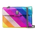 thumbnail image 1 of Kurt Geiger London Big Kensington bolso solapa de bolsillo para mujeres con parche de cuero para hombros, 1 of 5