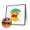 thumbnail image 2 of Taladro de diamante Winnie the Pooh 5D DIY Kits de pintura Full Round Wall Decor Crafts FLhrweasw Nuevo, 2 of 9
