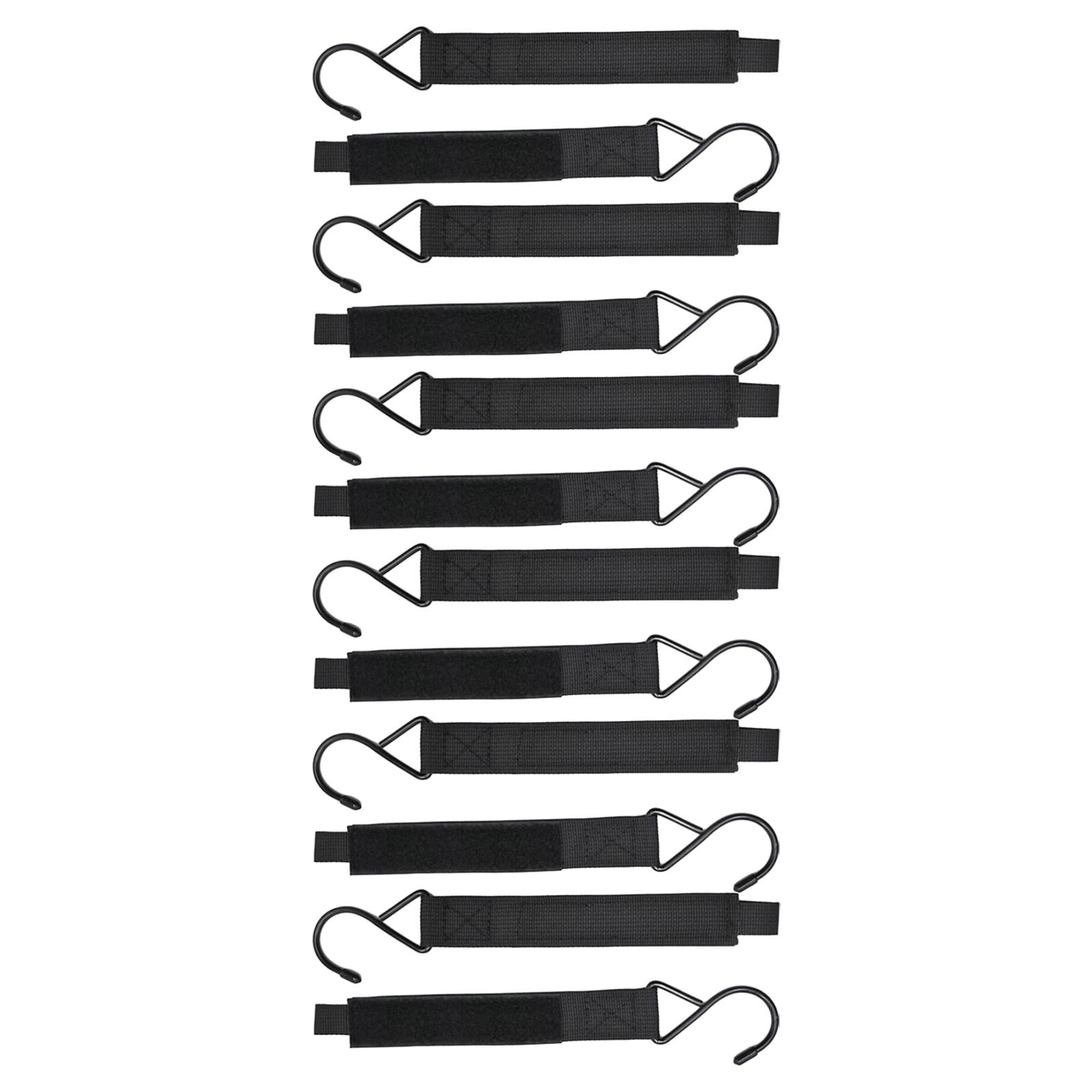 Miulika 12Pcs Ice Fishing Shelter Hooks Coat Hooks Ice Fishing Storage Heavy Duty Hanging Tent Storage Hook for Outdoor Gloves Lights