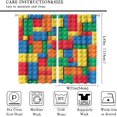 thumbnail image 2 of Focusbrite Building Blocks Toy Curtains, Abstract Contour Colorful Plastic Brick Geometric Print Pattern Window Treatment Drapes for Boy Girl Bedroom Playroom Set 2 Panels,42x45 Inches, 2 of 8