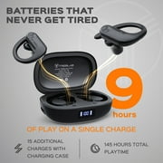TREBLAB X3 Pro True Wireless Bluetooth Running Headphones, Comfortable Earhooks, 145H Playtime, IPX5 Waterproof