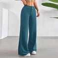thumbnail image 6 of Women's Low Rise Wide Leg Trousers Solid Color Baggy Dress Pants Dressy Low Waisted Business Casual Work Loose Plain Going Out Pants Trendy Womens Pants 2026 Dark Green XL, 6 of 6