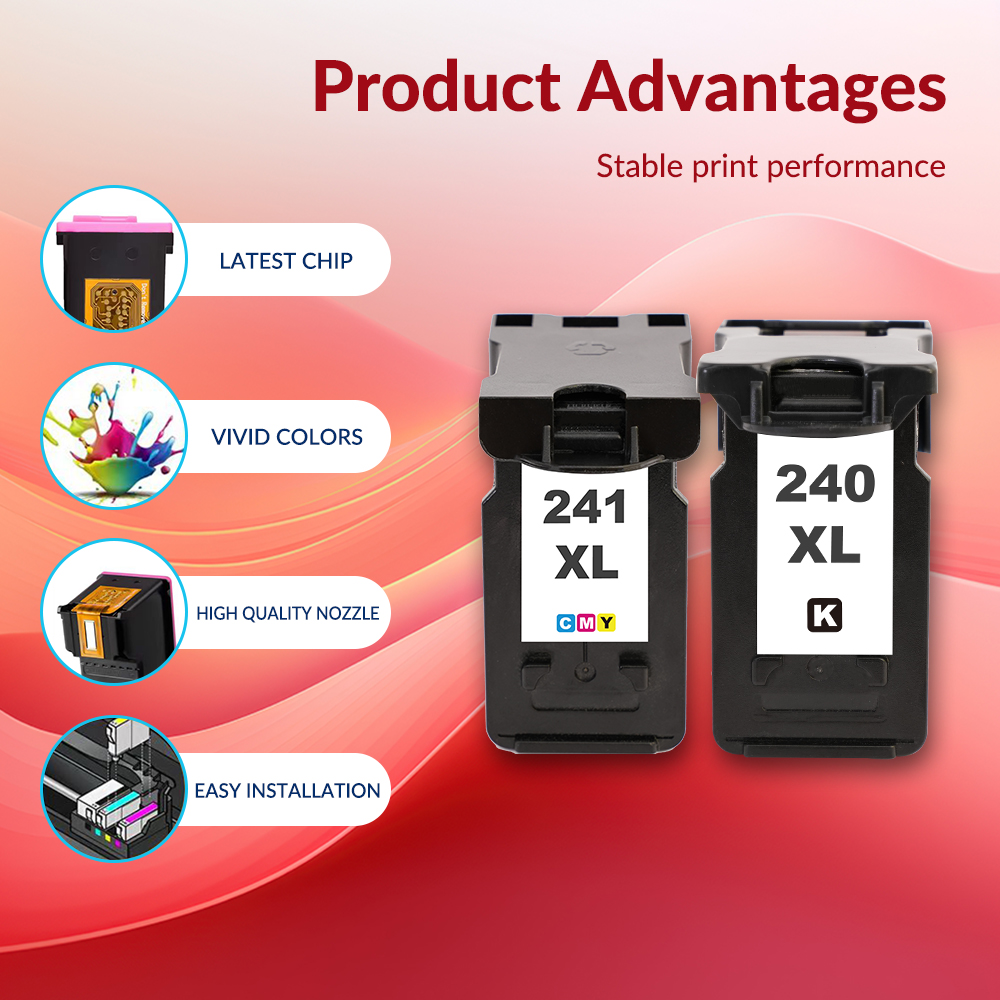 Compatible for Canon 276XL 275XL Ink Cartridges 275 and 276 Ink for Pixma TS3522 TS3520 TS3500 TR4722 TR4720 TR4700 Printer (Black + Color, 2PK)