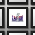 thumbnail image 3 of Gallery Pops NFL Super Bowl LVIII - Logo Wall Art, Black Framed Version, 12" x 12", 3 of 5