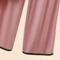 thumbnail image 5 of Pajama Sets for Women 2 Piece Women's Fashion Solid Color Thin Round Neck Long Sleeve Top Elastic Waist Pants Two Piece Home Pajama Set Orange Xxl, 5 of 6