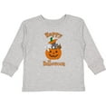 thumbnail image 3 of Inktastic Happy Halloween Kittens in Pumpkin Boys or Girls Long Sleeve Toddler T-Shirt, 3 of 5