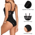thumbnail image 6 of Charmo Crochet One Piece Swimsuits for Women Sexy V Neck Bathing Suit Hollow Monikini, 6 of 7