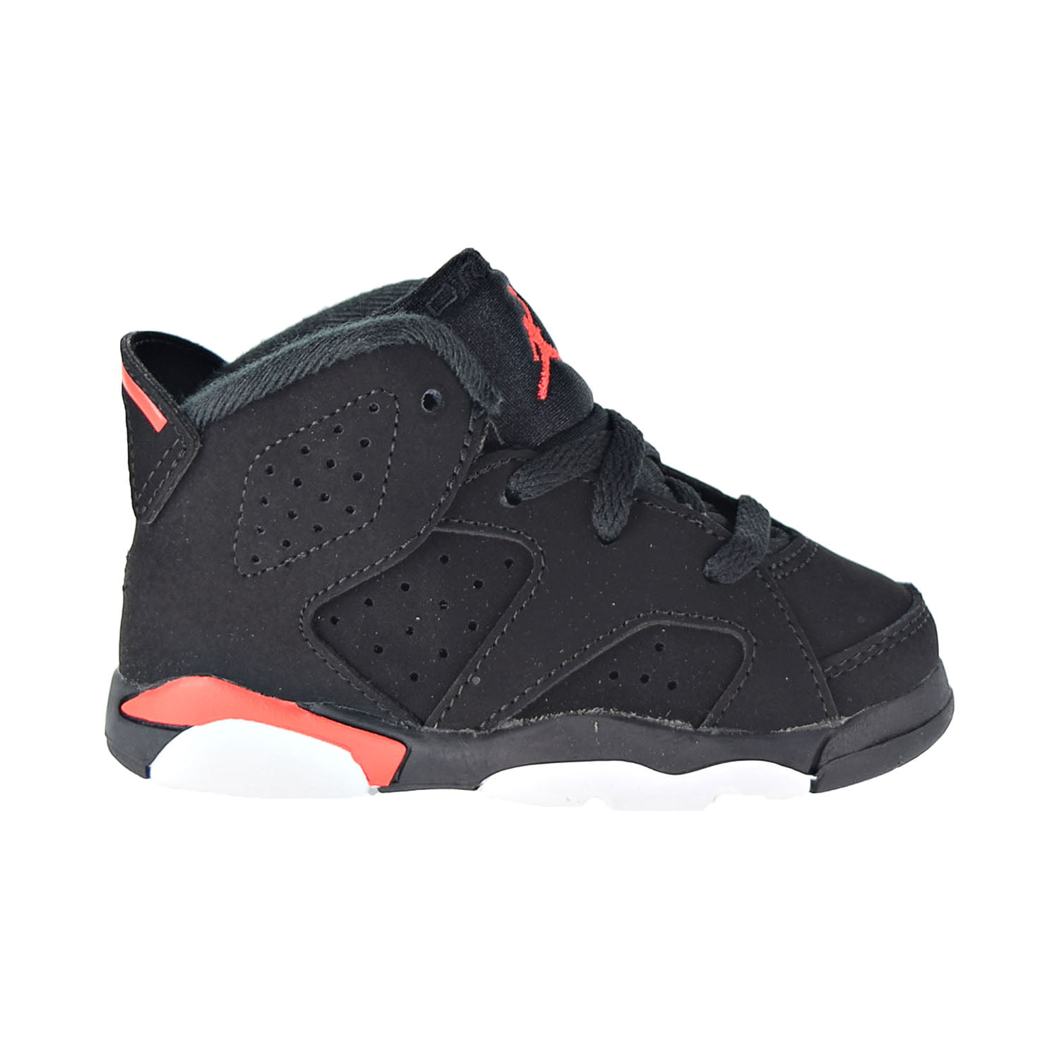 Activo estoy de acuerdo orar Jordan 6 Retro (TD) Toddler Shoes Black-Infrared 384667-060 - Walmart.com