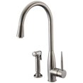 thumbnail image 2 of Dawn Kitchen & Bath AB50 3178BN Single-Lever Kitchen Faucet with Side Spray - Brushed Nickel, 2 of 3